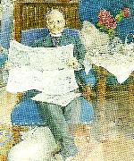 Carl Larsson portratt av hugo theorell Spain oil painting artist